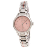 Burberry The Classic Pink Dial Silver Steel Strap Watch for Women - BU10111 Authentic Buy Shop Now