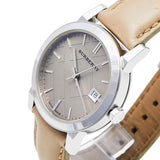 Burberry The City Beige Dial Beige Leather Strap Watch for Women - BU9107 Authentic Buy Shop Now