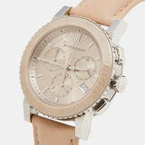 Burberry Chronograph Rose Gold Dial Beige Leather Strap Watch for Women - BU9704 Authentic Buy Shop Now