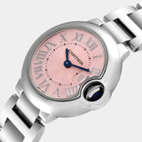Cartier Ballon Bleu de Cartier Pink Dial Silver Steel Strap Watch for Women - W6920038 Authentic Buy Shop Now