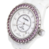 Chanel J12 Quartz Diamonds Mother of Pearl White Dial White Steel Strap Watch for Women - J12 H3243 Authentic Buy Shop Now