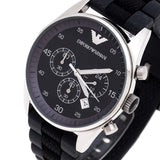 Emporio Armani Sportivo Black Dial Two Tone Ceramic Bracelet Watch For Men - AR5866 Authentic Buy Shop Now