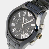 Emporio Armani Black Ceramic Dial Ceramic Strap Watch For Women - AR1401 Authentic Buy Shop Now