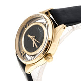 Marc Jacobs Tether Black Dial Black Leather Strap Watch for Women - MBM1376 Authentic Buy Shop Now