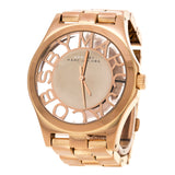 Marc Jacobs Henry Rose Gold Dial Rose Gold Steel Strap Watch for Women - MBM3207 Authentic Buy Shop Now