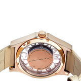 Marc Jacobs Henry Dinky Skeleton Beige Dial Beige Leather Strap Watch for Women - MBM1245 Authentic Buy Shop Now