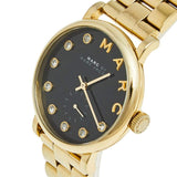 Marc Jacobs Baker Dexter Black Dial Gold Steel Strap Watch for Women - MBM3421 Authentic Buy Shop Now