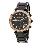 Michael Kors Parker Diamonds Black Dial Black Steel Strap Watch for Women - MK5885 Authentic Buy Shop Now