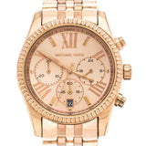 Michael Kors Lexington Rose Gold Dial Rose Gold Steel Strap Watch for Women - MK5569 Authentic Buy Shop Now