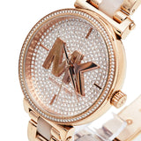 Michael Kors Sofie Quartz Crystals Crystals Rose Gold Dial Rose Gold Steel Strap Watch For Women - MK4336 Authentic Buy Shop Now