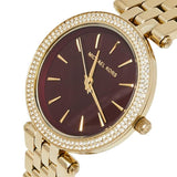 Michael Kors Darci Quartz Mother of Pearl Red Dial Gold Steel Strap Watch For Women - MK3583 Authentic Buy Shop Now