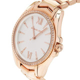 Michael Kors Whitney Quartz White Dial Rose Gold Steel Strap Watch For Women - MK6694 Authentic Buy Shop Now
