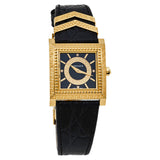 Versace VD-25 Diamonds Black Dial Black Leather Strap Watch for Women - VQF020015 Authentic Buy Shop Now