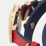 Versace V-Flare Quartz Silver Dial Red Leather Strap Watch for Women - VEBN00418 Authentic Buy Shop Now
