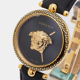 Versace Palazzo Empire Black Dial Black Leather Strap Watch for Women - VCO020017 Authentic Buy Shop Now
