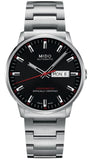 Mido Commander II Automatic Black Dial Silver Steel Strap Watch For Men - M021.431.11.051.00 Authentic Buy Shop Now