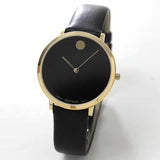 Movado 70th Anniversary Special Edition Black Dial 35mm Watch For Women - 0607137 Authentic Buy Shop Now