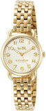 Coach Delancey White Dial Gold Steel Strap Watch for Women - 14502241 Authentic Buy Shop Now