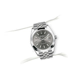 Rolex Datejust 41 Oyster Grey Dial Silver Oystersteel Bracelet Watch for Men - M126300-0008 Authentic Buy Shop Now