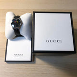 Gucci G-Timeless Moonphase Black Dial Black Leather Strap Watch For Men - YA1264045 Authentic Buy Shop Now