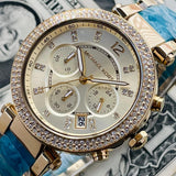 Michael Kors Parker Gold Dial Two Tone Steel Strap Watch for Women - MK6364 Authentic Buy Shop Now