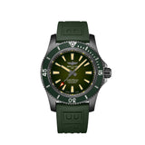 Breitling Superocean Automatic 46 Green Dial Green Rubber Strap Watch for Men - M173681A1L1S1 Authentic Buy Shop Now