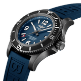 Breitling Superocean Automatic 46mm Blue Dial Blue Rubber Strap Watch for Men - M17368D71C1S1 Authentic Buy Shop Now