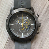 Burberry Sport Endurance Chronograph Grey Dial Grey Rubber Strap Watch for Men - BU7713 Authentic Buy Shop Now