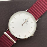 Daniel Wellington Classic Roselyn White Dial Red NATO Strap Watch For Women - DW00100272 Authentic Buy Shop Now