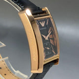Emporio Armani Classic Black Dial Black Leather Strap Watch For Women - AR0169 Authentic Buy Shop Now