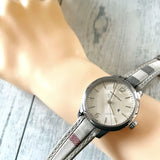 Burberry The Classic Guilloche Silver Dial Grey Leather Strap Watch for Women - BU10113 Authentic Buy Shop Now