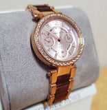 Michael Kors Parker Rose Gold Dial Two Tone Steel Strap Watch for Women - MK6239 Authentic Buy Shop Now