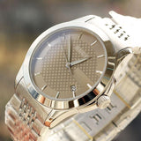 Gucci G Timeless Brown Dial Silver Steel Strap Watch For Men - YA126406 Authentic Buy Shop Now