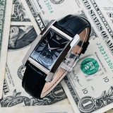 Emporio Armani Classic Black Dial Black Leather Strap Watch For Women - AR0144 Authentic Buy Shop Now