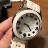 Marc Jacobs Perry White Dial White Silicone Strap Watch for Women - MBM2533 Authentic Buy Shop Now