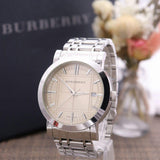 Burberry Heritage Collection Rose Gold Dial Silver Steel Strap Watch for Men - BU1352 Authentic Buy Shop Now