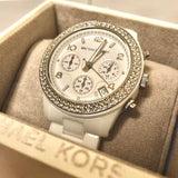 Michael Kors Runway White Dial White Steel Strap Watch for Women - MK5188 Authentic Buy Shop Now