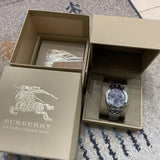 Burberry Sport Endurance Chronograph Grey Dial Grey Rubber Strap Watch for Men - BU7713 Authentic Buy Shop Now