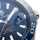 Tag Heuer Aquaracer Calibre 5 Blue Dial Blue Silicone Strap Watch for Men - WAY211C.FT6155 Authentic Buy Shop Now
