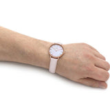 Daniel Wellington Petite Rouge Pink Dial Pink Leather Strap Watch For Women - DW00100511 Authentic Buy Shop Now
