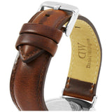 Daniel Wellington Classic St Mawes White Dial Brown Leather Strap Watch For Men - DW00100021 Authentic Buy Shop Now