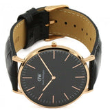 Daniel Wellington Classic Reading Black Dial Black Leather Strap Watch For Men - DW00100129 Authentic Buy Shop Now