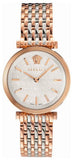 Versace V-Twist White Dial Two Tone Mesh Bracelet Watch for Women - VELS00719 Authentic Buy Shop Now