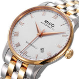 Mido Baroncelli Automatic White Dial Two Tone Steel Strap Watch For Women - M8600.9.N6.1 Authentic Buy Shop Now