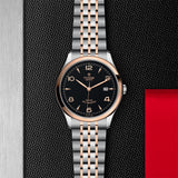 Tudor 1926 Automatic Black Dial Two Tone Steel Strap Watch for Men - M91651-0003 Authentic Buy Shop Now