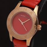 Marc Jacobs Blade Red Dial Red Leather Strap Watch for Women - MBM1210 Authentic Buy Shop Now