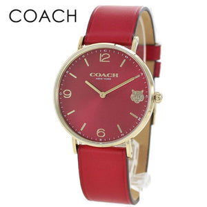 Coach Perry Red Dial Red Leather Strap Watch for Women - 14503867 Authentic Buy Shop Now