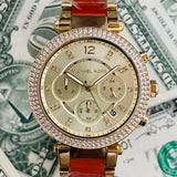 Michael Kors Parker Gold Dial Two Tone Steel Strap Watch for Women - MK6363 Authentic Buy Shop Now