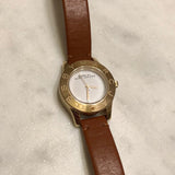 Marc Jacobs Mini Blade White Dial Brown Leather Strap Watch for Women - MBM1219 Authentic Buy Shop Now
