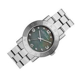 Marc Jacobs Amy Analog Mother of Pearl Grey Dial Silver Steel Strap Watch for Women - MBM8608 Authentic Buy Shop Now